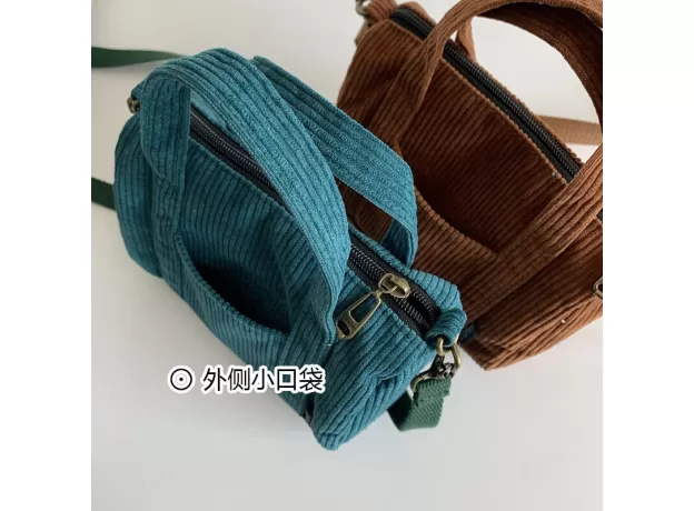 CORDUROY MINI TOTE BAG WOMEN DESIGNER HANDBAG 2021 GIRL SHOPPER PURSE FASHION CASUAL AUTUMN AND WINTER