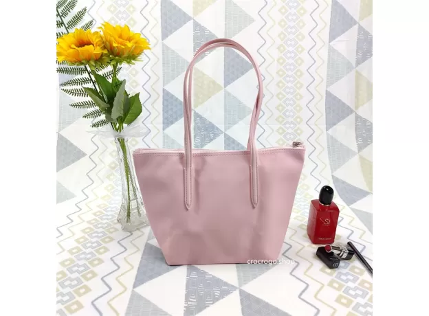 LADIES WATERPROOF COATED PVC MEDIUM TOTE BAG CASUAL FASHION ZIPPER LARGE CAPACITY HAND BAG FOR WOMEN