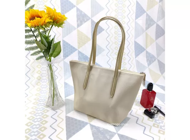 LADIES WATERPROOF COATED PVC MEDIUM TOTE BAG CASUAL FASHION ZIPPER LARGE CAPACITY HAND BAG FOR WOMEN
