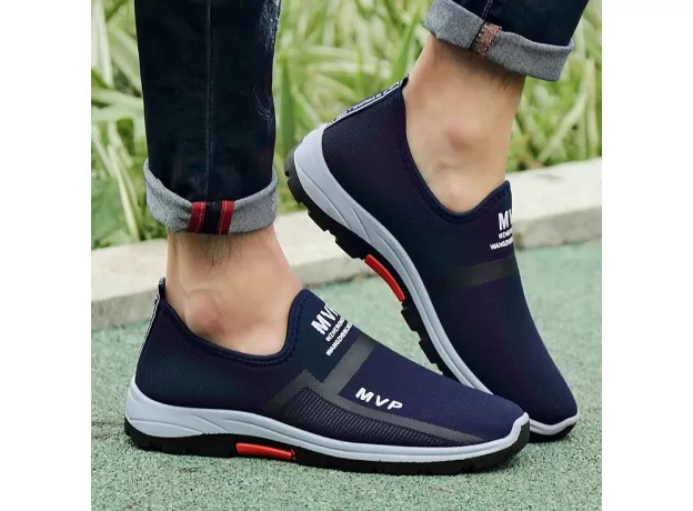 SUMMER MESH MEN SHOES LIGHTWEIGHT SNEAKERS MEN FASHION CASUAL WALKING SHOES BREATHABLE SLIP ON MENS
