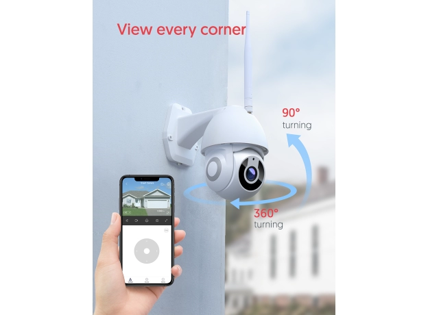 1080P 5MP Original Victure Security Camera PC660T WiFi , AI with Pan/Tilt 360Â° View Night Vision IP66 Waterproof