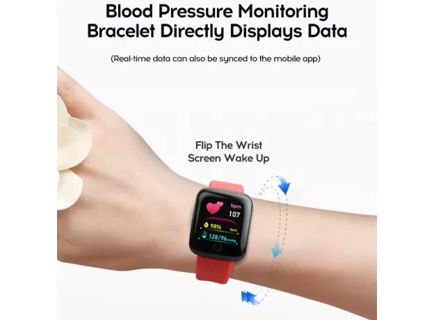 WOMEN/MEN HEART RATE MONITOR FITNESS TRACKER WATCH SPORT FOR ANDROID IOS