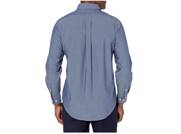 AMAZON BRAND - BUTTONED DOWN MEN'S CLASSIC FIT SPREAD-COLLAR STRETCH NON-IRON DRESS SHIRT