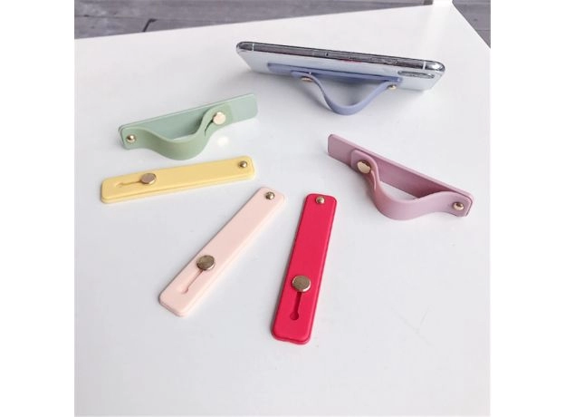 WRIST BAND HAND BAND FINGER GRIP MOBILE PHONE HOLDER STAND PUSH PULL UNIVERSAL CAR PHONE SOCKET HOLDER