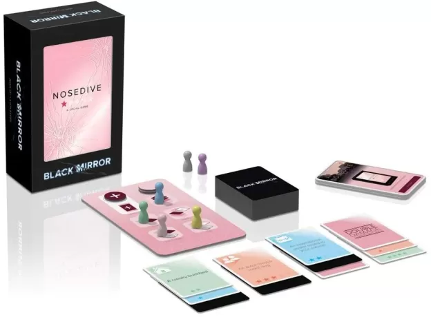 ASMODEE- BLACK MIRROR: NOSEDIVE-BOARD GAME EDITION IN ITALIAN (8885 ITALY), COLOR