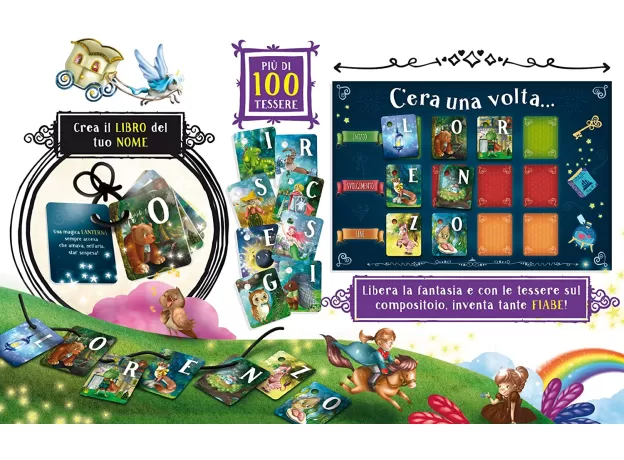 LISCIANIGIOCHI 80182 MONTESSORI LA MAGIA DEL TUO NOME EDUCATIONAL GAME, MULTI-COLOURED