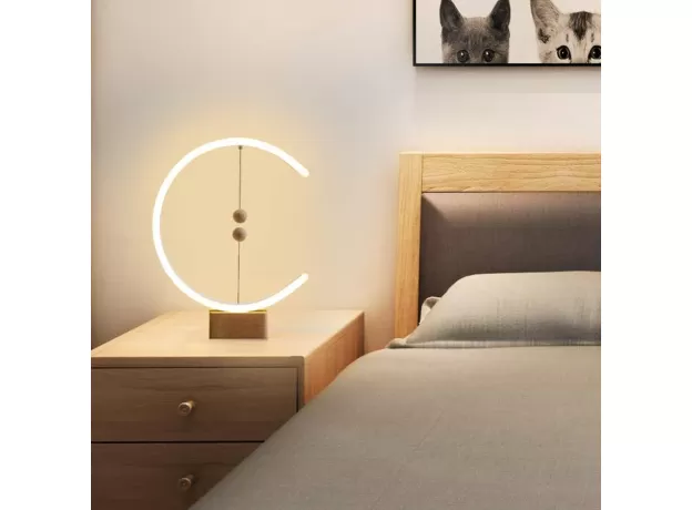 MODERN INTELLIGENT DESK LAMP CREATIVE MAGNETIC SUSPENSION BALANCE DECORATIVE BEDSIDE NIGHT LIGHT