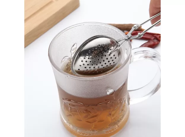 REUSABLE STAINLESS STEEL TEA INFUSER SPHERE MESH TEA STRAINER COFFEE HERB SPICE FILTER DIFFUSER HANDLE