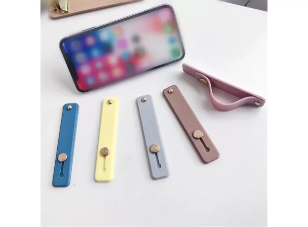 WRIST BAND HAND BAND FINGER GRIP MOBILE PHONE HOLDER STAND PUSH PULL UNIVERSAL CAR PHONE SOCKET HOLDER