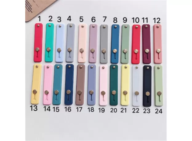 WRIST BAND HAND BAND FINGER GRIP MOBILE PHONE HOLDER STAND PUSH PULL UNIVERSAL CAR PHONE SOCKET HOLDER