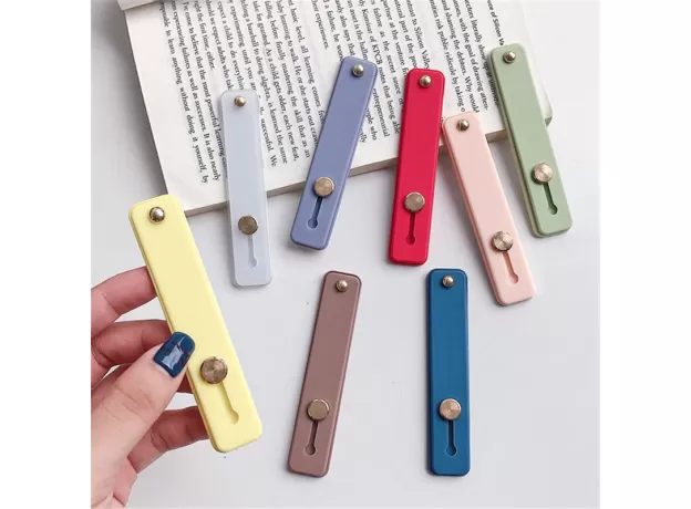 WRIST BAND HAND BAND FINGER GRIP MOBILE PHONE HOLDER STAND PUSH PULL UNIVERSAL CAR PHONE SOCKET HOLDER