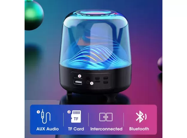COLORFUL LIGHT WIRELESS BLUETOOTH SPEAKER WIRELESS SOUND COLUMN 6D STEREO SURROUND