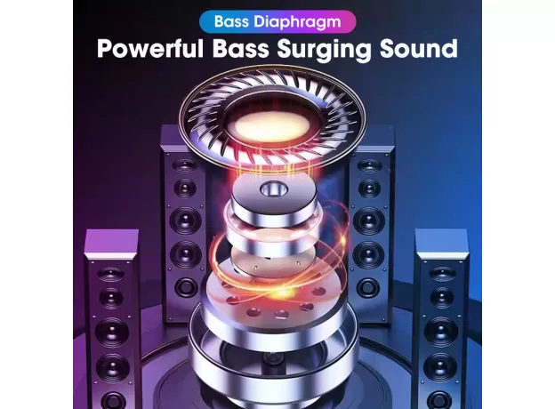 COLORFUL LIGHT WIRELESS BLUETOOTH SPEAKER WIRELESS SOUND COLUMN 6D STEREO SURROUND