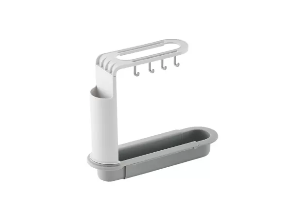 RETRACTABLE SINK RACK KITCHEN SINKS ORGANIZER POT BRUSH RAG DRAIN RACK STORAGE BASKET