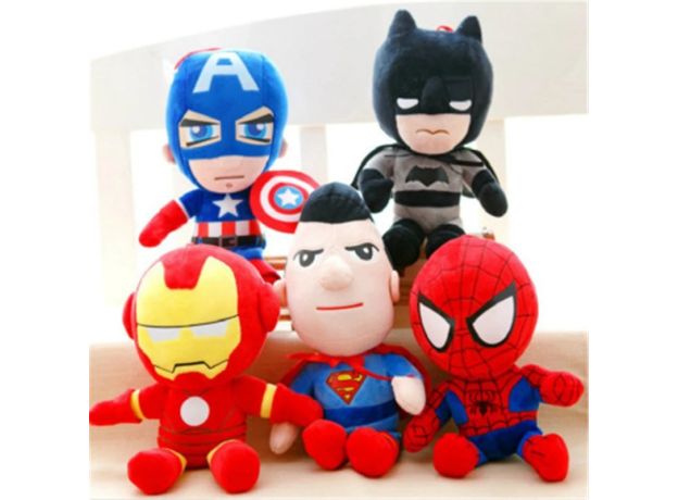 27CM MAN SPIDERMAN PLUSH TOYS MOVIE DOLLS MARVEL AVENGERS SOFT STUFFED HEROS