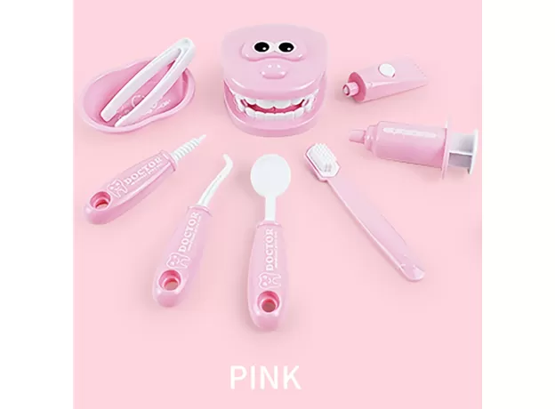 9 PIECE SET OF CHILDREN'S ORAL SIMULATION TOY DENTIST EXAMINES TOOTH MODEL