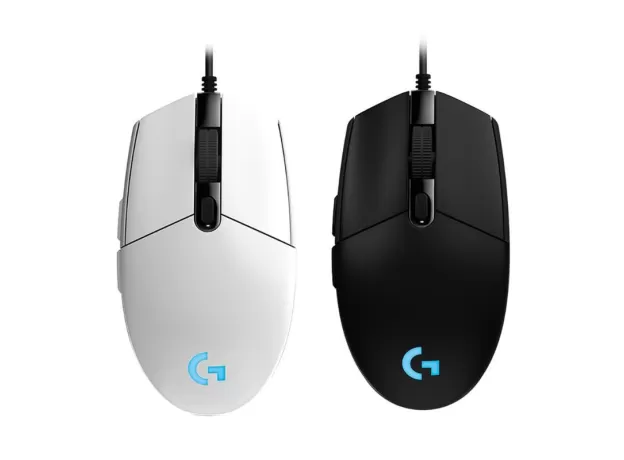 LOGITECH G102 LIGHTSYNC WIRED GAMING MOUSE BACKLIT MECHANICA SIDE BUTTON GLARE MOUSE