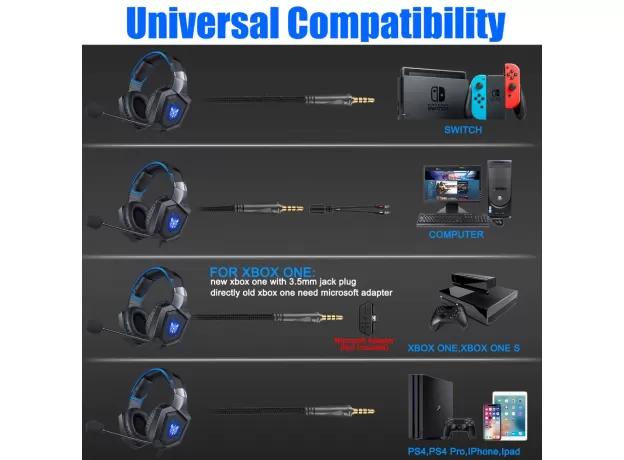 ONIKUMA K8 PS4 HEADSET CAMOUFLAGE CASQUE WIRED PC GAMER STEREO GAMING HEADPHONES