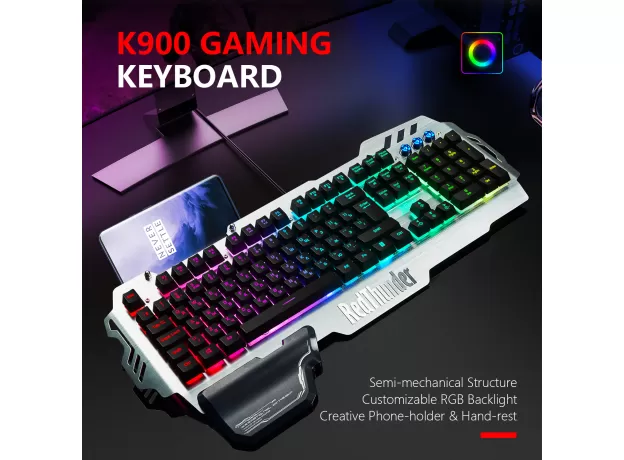 REDTHUNDER K900 RGB WIRED GAMING KEYBOARD