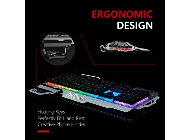 REDTHUNDER K900 RGB WIRED GAMING KEYBOARD