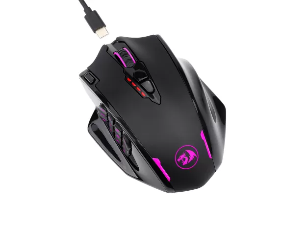 REDRAGON M913 2.4G WIRELESS GAMING MOUSE 16000 DPI RGB GAMING MOUSE WITH 16 PROGRAMMABLE BUTTONS