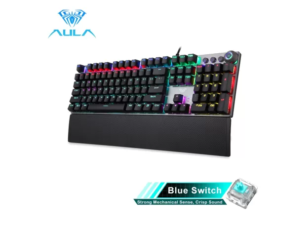 MECHANICAL GAMING KEYBOARD  104 KEY ERGONOMIC WIRED KEYBOARD