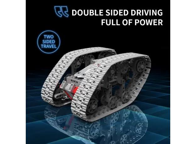 TANK REMOTE CONTROL DOUBLE SIDED CAR - RC BUILDING BLOCKS CONSTRUCTION TOY