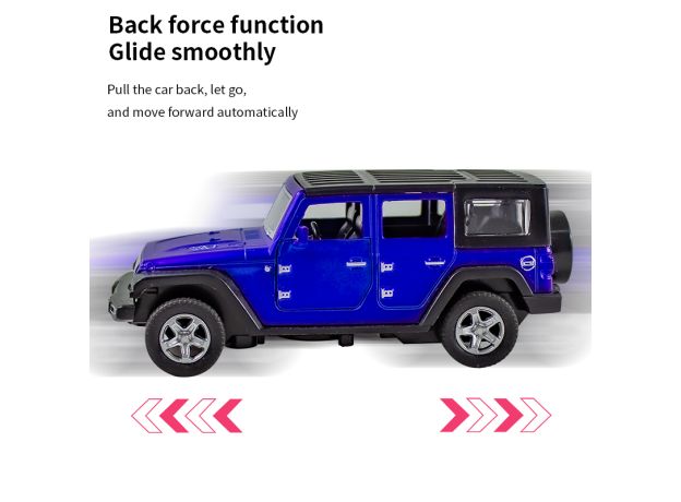 1:36 JEEPS  Wrangler Alloy Car Model Simulation Off-road Toy Vehicle