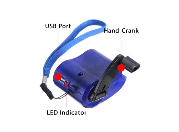 1Pcs Outdoor Sports Camping Hiking Dynamo Generator Travel Mobile Fast Charging