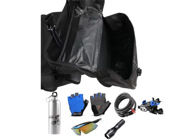 MOUNTAIN BIKE PANNIER HIKING LUGGAGE PACK TRAVEL BICYCLE DOUBLE SIDE TRUNK BAG