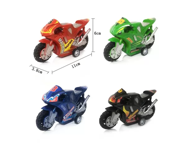 CHILDREN PLASTIC PULL BACK CAR BEACH FOUR-WHEEL MOTORCYCLE MODEL BABY KIDS