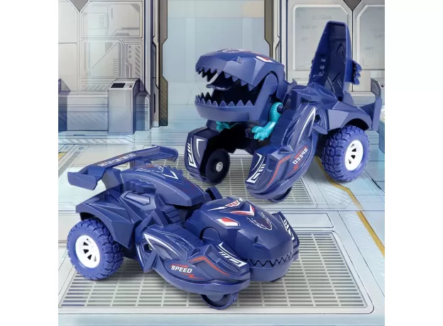 New Transforming Dinosaur Car Deformation Car Toys Inertial Sliding Dino Car