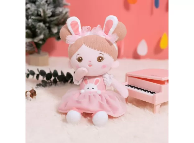 STARPONY 15" RABBIT PLUSH TOY DOLLS FOR GIRLS STUFFED ANIMAL RAGDOLL FOR KIDS