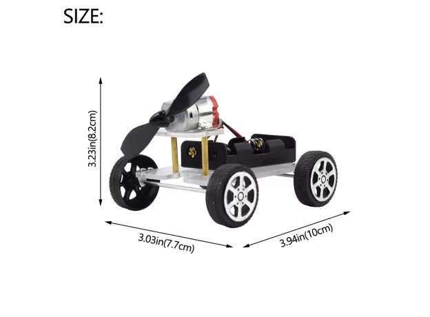 WIND POWER CAR DIY ELECTRONIC KIT TECHNOLOGY SCIENCE TOYS EDUCATIONAL KITS