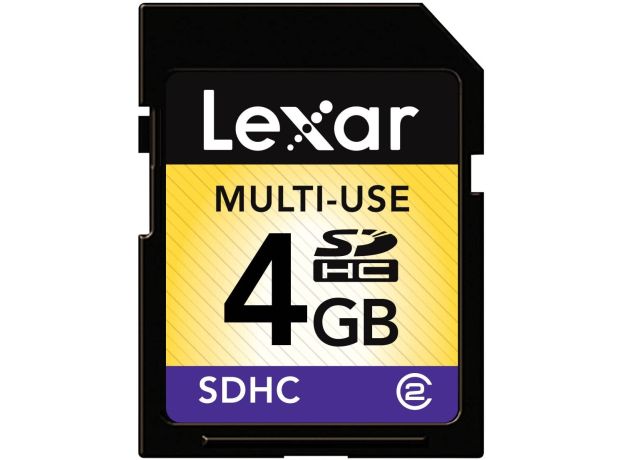 Lexar Professional 4GB Class 4 SDHC Flash Memory Card