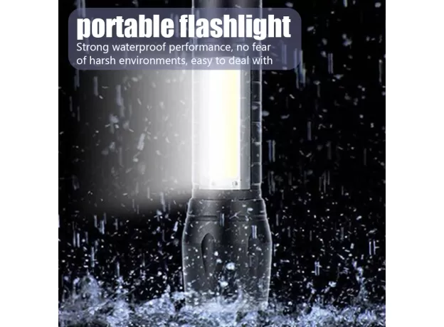 2022 PORTABLE FLASHLIGHT STRONG LIGHT HIGH-POWER RECHARGEABLE ZOOM HIGHLIGHT