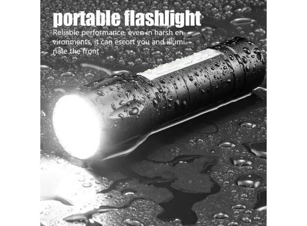 2022 PORTABLE FLASHLIGHT STRONG LIGHT HIGH-POWER RECHARGEABLE ZOOM HIGHLIGHT