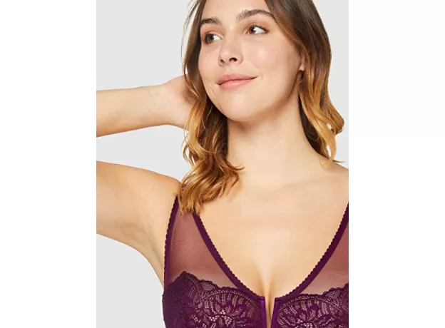 IRIS & LILLY WOMEN'S MESH DD+ WIRELESS BRALETTE