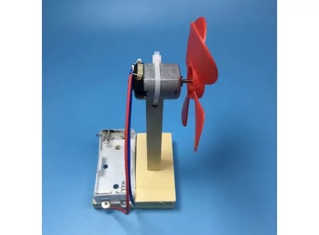 KIDS DIY MINI  MODEL W/ FAN TOY PHYSICS ELECTRICAL EXPERIMENT EDUCATIONAL TOY