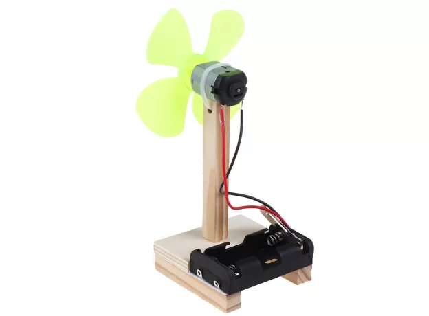 KIDS DIY MINI  MODEL W/ FAN TOY PHYSICS ELECTRICAL EXPERIMENT EDUCATIONAL TOY
