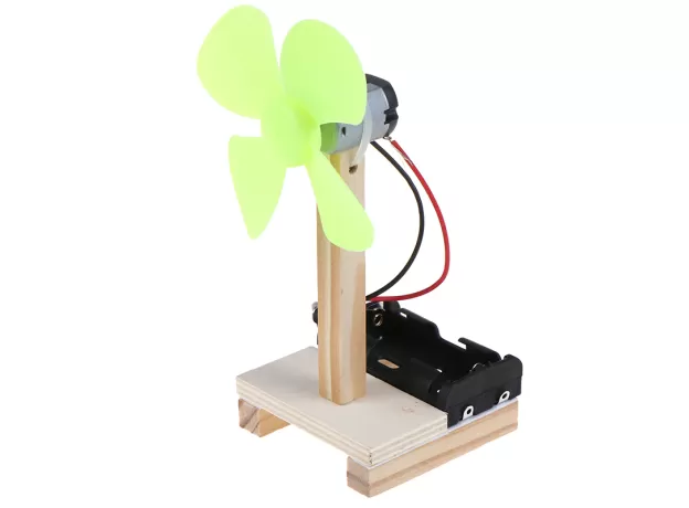 KIDS DIY MINI  MODEL W/ FAN TOY PHYSICS ELECTRICAL EXPERIMENT EDUCATIONAL TOY