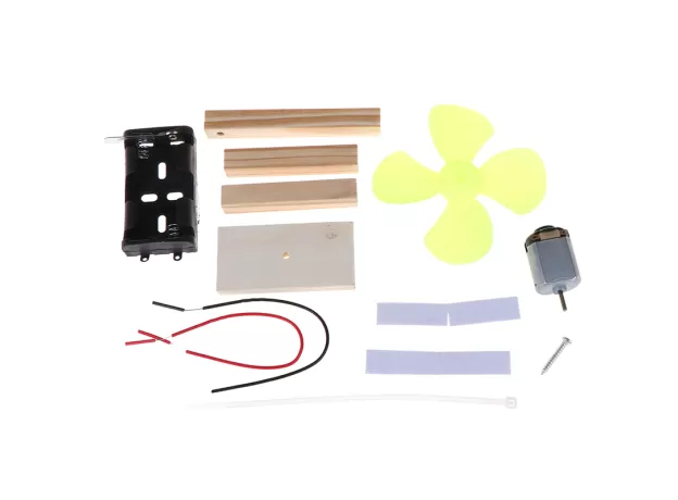 KIDS DIY MINI  MODEL W/ FAN TOY PHYSICS ELECTRICAL EXPERIMENT EDUCATIONAL TOY