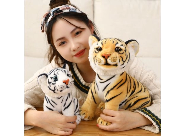 23CM SIMULATION BABY TIGER PLUSH TOY STUFFED SOFT WILD ANIMAL FOREST TIGER