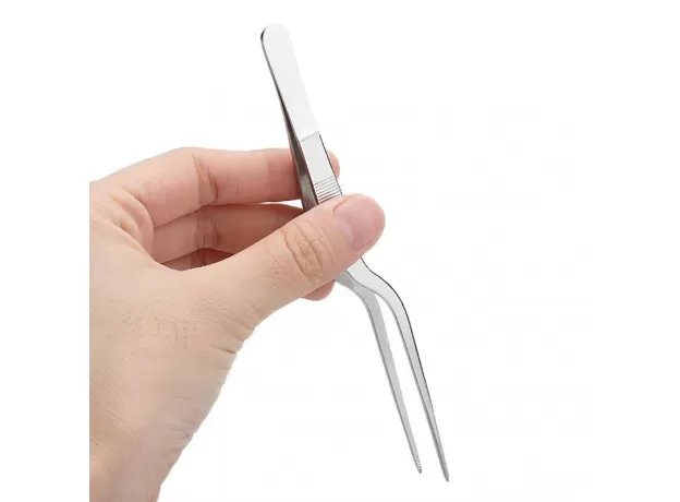 16/21CM KITCHEN TWEEZER BBQ FOOD TWEEZER CLIP MINI CHIEF TONGS STAINLESS STEEL PORTABLE