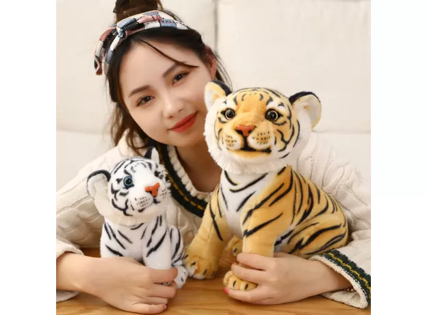23CM SIMULATION BABY TIGER PLUSH TOY STUFFED SOFT WILD ANIMAL FOREST TIGER