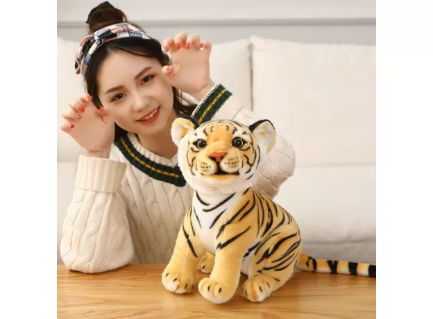 23CM SIMULATION BABY TIGER PLUSH TOY STUFFED SOFT WILD ANIMAL FOREST TIGER