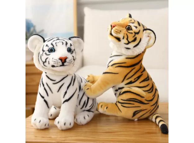 23CM SIMULATION BABY TIGER PLUSH TOY STUFFED SOFT WILD ANIMAL FOREST TIGER