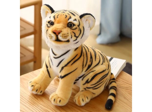 23CM SIMULATION BABY TIGER PLUSH TOY STUFFED SOFT WILD ANIMAL FOREST TIGER