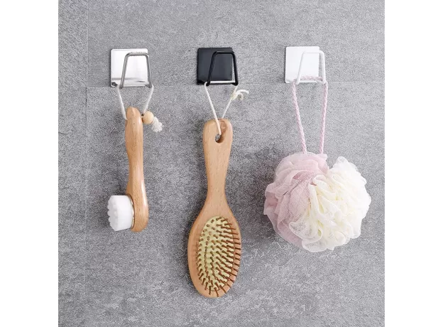 KITCHEN STAINLESS STEEL SINK SPONGES HOLDER SELF ADHESIVE DRAIN DRYING RACK KITCHEN WALL HOOKS ACCESSORIES STORAGE ORGANIZER