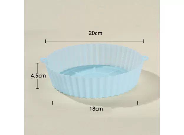 SILICONE AIR FRYER ACCESSORIES REUSABLE BAKING BASKET HEAT RESISTANT AIR FRYER POT